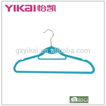 Guangdong well-known flocking trousers/tie/skirt clothes hanger in dark turquoise